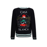 Casablanca Merino Wool embroidered Cardigan CA-MPF25KW100101STACKEDCAS-L
