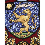 Dolce & Gabbana Burgundy Cashmere Lion Crest Pullover Sweater TSH91268-50