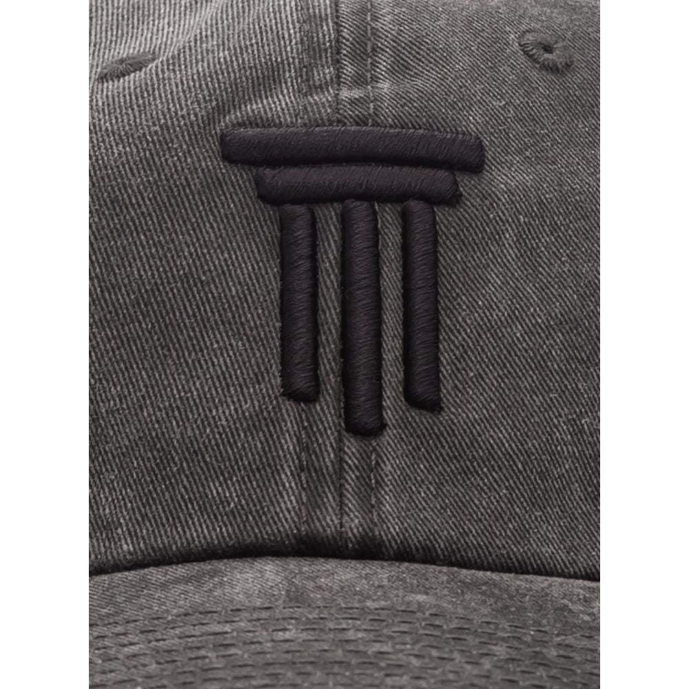Diego Venturino Gray Cotton Hats & Cap DI-15872-UNI