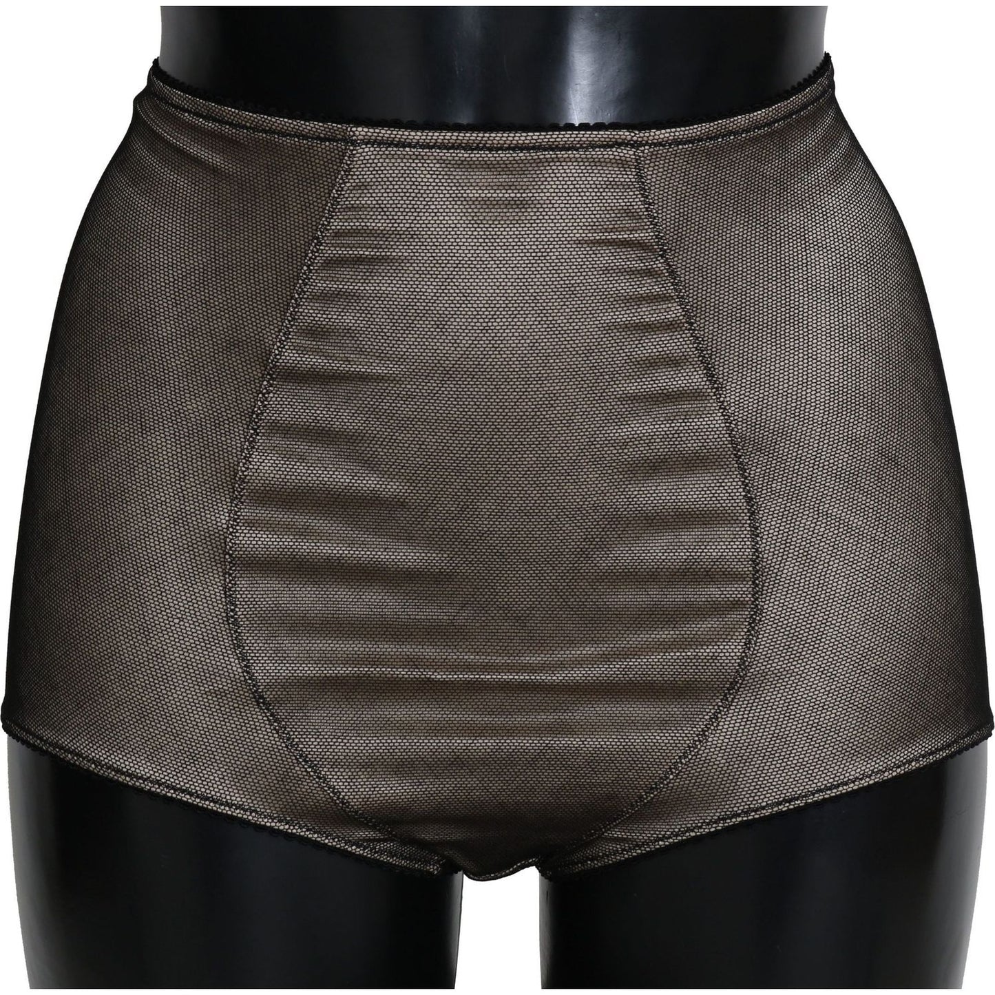 Dolce & Gabbana Bottoms Underwear Beige With Black Net BIK242/S