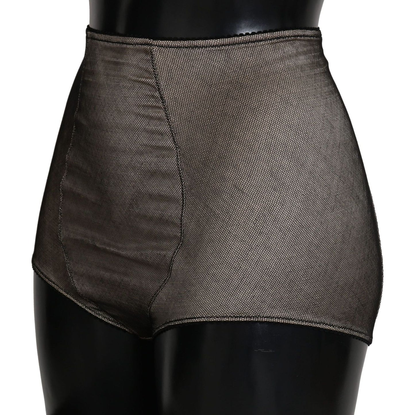 Dolce & Gabbana Bottoms Underwear Beige With Black Net BIK242/S
