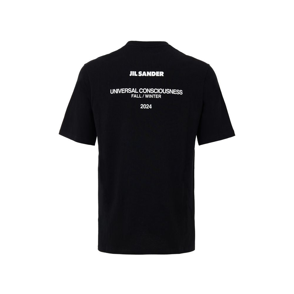 Jil Sander Black Cotton Long Dress