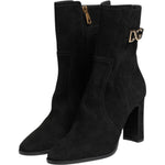 Dolce & Gabbana Black Suede Leather Mid Calf Boots Shoes 1728,67345645728,Black,Boots - Women - Shoes,Dolce & Gabbana,EU37/US6.5,Material: 10% Elastane 25% Polyester 31% Viscose 34% Calf,New with tags,Shoes,Women,Women - Shoes LA12868-37