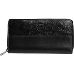 Dolce & Gabbana Black Leather DG Plaque Zip Around Continental Wallet 1728,67345645728,Bags,Black,Dolce & Gabbana,Material: 80% Calf Leather 20% Caiman,Men,Men - Bags,Preowned / Defect,Wallets - Men - Bags BAG4701