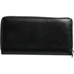 Dolce & Gabbana Black Leather DG Plaque Zip Around Continental Wallet 1728,67345645728,Bags,Black,Dolce & Gabbana,Material: 80% Calf Leather 20% Caiman,Men,Men - Bags,Preowned / Defect,Wallets - Men - Bags BAG4701