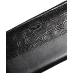 Dolce & Gabbana Black Leather DG Plaque Zip Around Continental Wallet 1728,67345645728,Bags,Black,Dolce & Gabbana,Material: 80% Calf Leather 20% Caiman,Men,Men - Bags,Preowned / Defect,Wallets - Men - Bags BAG4701