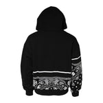 Dolce & Gabbana Black Bandana Hooded Men Sweatshirt Sweater TSH90617-52