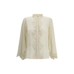 Chloé Silk georgette and lace Blouse CH-CH25AHT33117114-IT38 | S