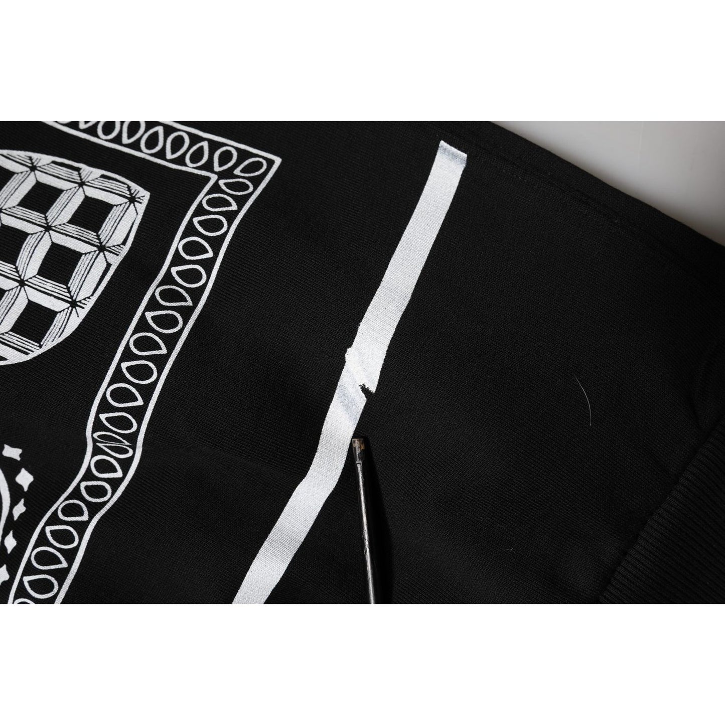 Dolce & Gabbana Black Bandana Hooded Men Sweatshirt Sweater TSH90750-50