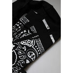 Dolce & Gabbana Black Bandana Hooded Men Sweatshirt Sweater TSH90750-50