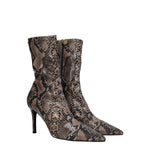 Stella McCartney Brown Leather Ankle Boots ST-8547450913033-EU38/US8