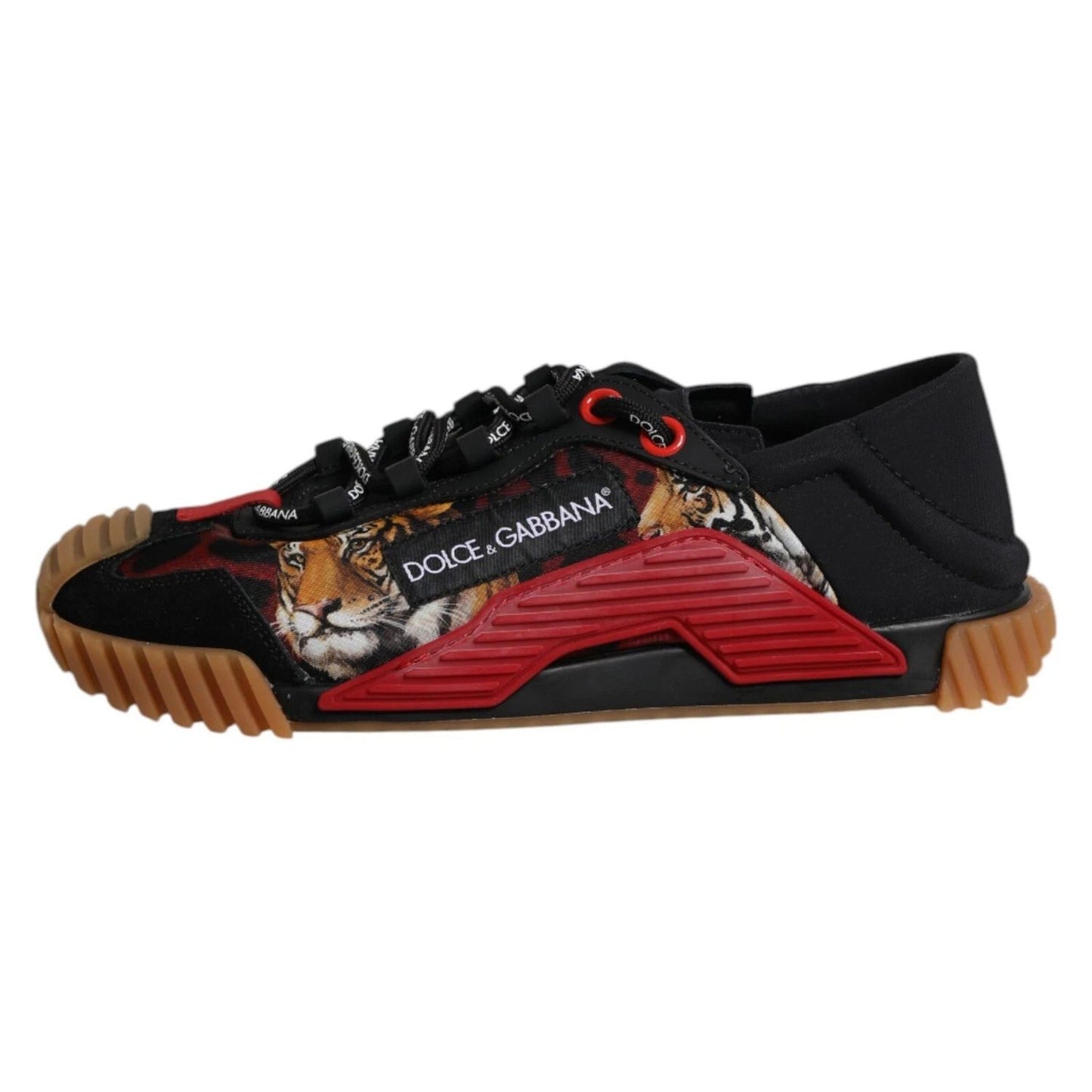 Dolce & Gabbana Black Logo Low Top NS1 Men Sneakers MV7289-40