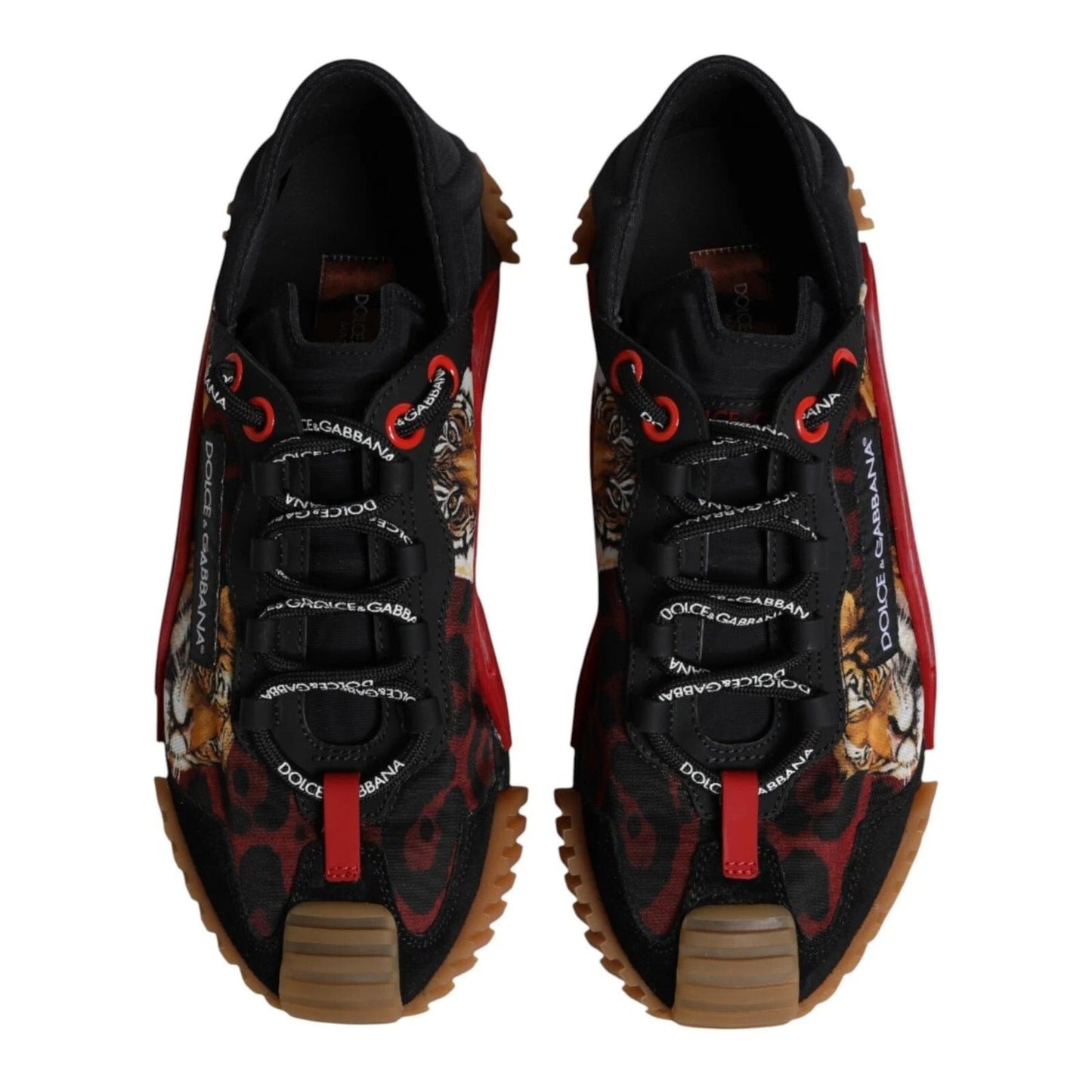 Dolce & Gabbana Black Logo Low Top NS1 Men Sneakers MV7289-40
