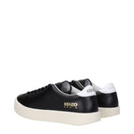 Kenzo Black Leather Low Tops KE-8616470479113-EU35/US5