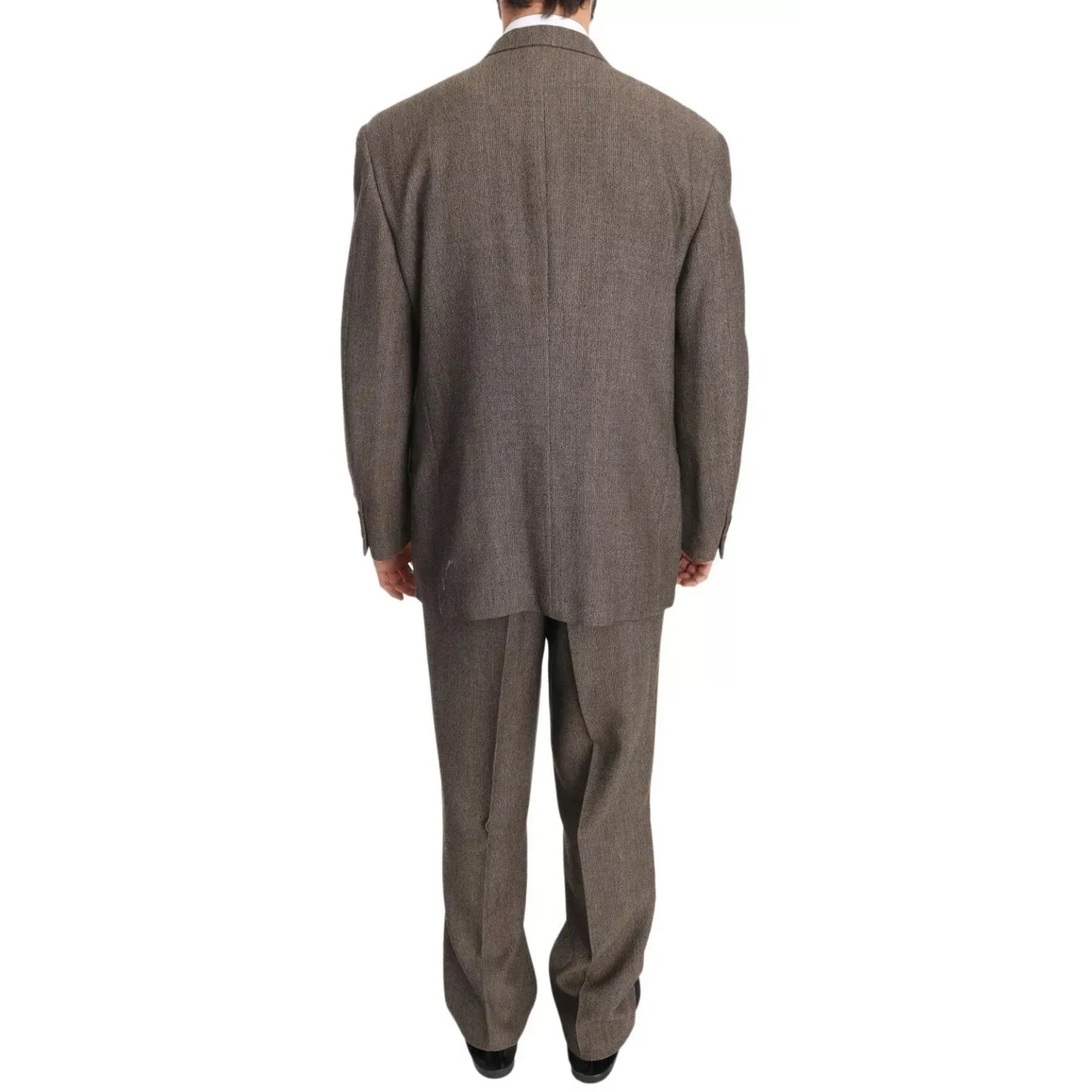 Dolce & Gabbana Brown Single Breasted Wool Suit KOS1398-54