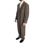 Dolce & Gabbana Brown Single Breasted Wool Suit KOS1398-54