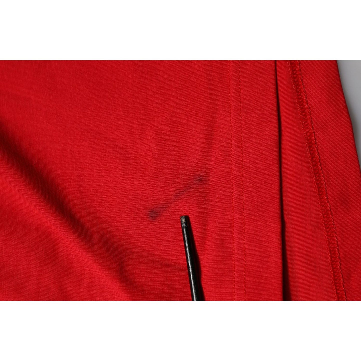 Dolce & Gabbana Red Cotton Short Sleeves Crew Neck Top T-shirt TSH90722-40