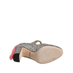 Dolce & Gabbana Silver Glitter Mink Fur VALLY Pumps Shoes LA12759-37