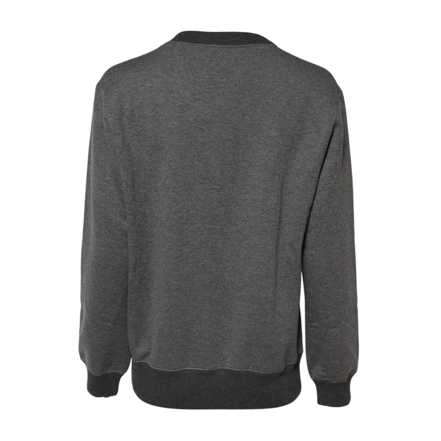 Dolce & Gabbana Gray DG Logo Embroidered Pullover Sweater TSH90731-36