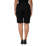 Dolce & Gabbana Black Zip Detailed Wool Straight Leg Pants PAN76682-42
