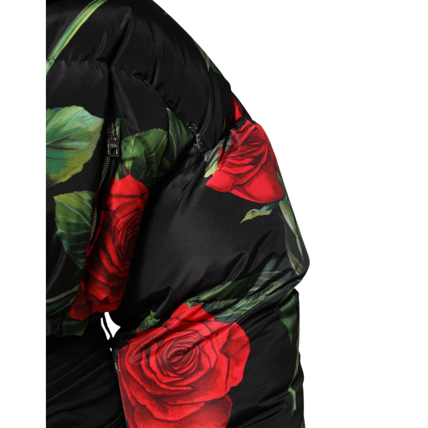 Dolce & Gabbana Multicolor Floral Puffer Coat Full Zip Jacket JKT41502-42