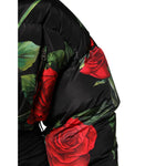 Dolce & Gabbana Multicolor Floral Puffer Coat Full Zip Jacket JKT41502-42