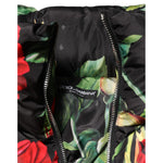 Dolce & Gabbana Multicolor Floral Puffer Coat Full Zip Jacket JKT41502-42