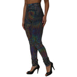 Dolce & Gabbana Multicolor Sequined Leggings Trouser Pants PAN76693-46