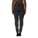 Dolce & Gabbana Multicolor Sequined Leggings Trouser Pants PAN76693-46
