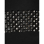 Dolce & Gabbana Black Crystal Embellished Collared Mini Dress DR81780-38