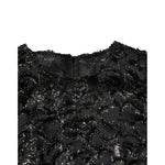 Dolce & Gabbana Black Sequin Bouclé Tweed Sheath Dress DR81827-36