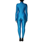Dolce & Gabbana Blue Nylon Turtleneck Bodycon Jumpsuit Dress DR81801-40