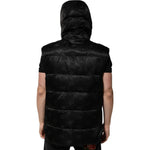 Dolce & Gabbana Black Quilted Sleeveless Hooded Vest Jacket JKT41537-54