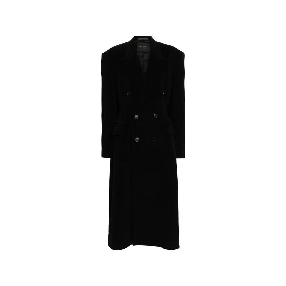 Balenciaga Cashmere And Wool Cinched Coat BA-8735210406100-40