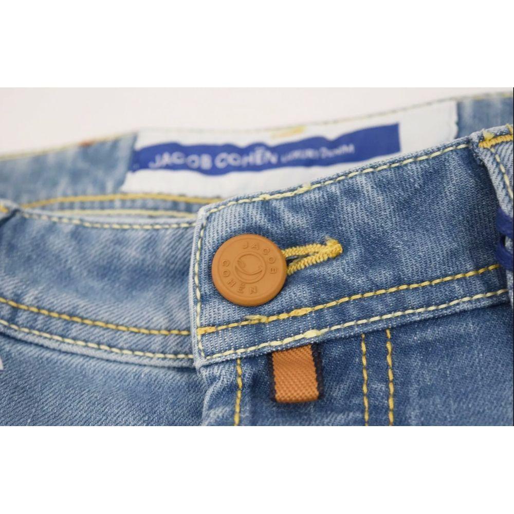 Jacob Cohen Blue Cotton Jeans & Pant JA-15930-W30