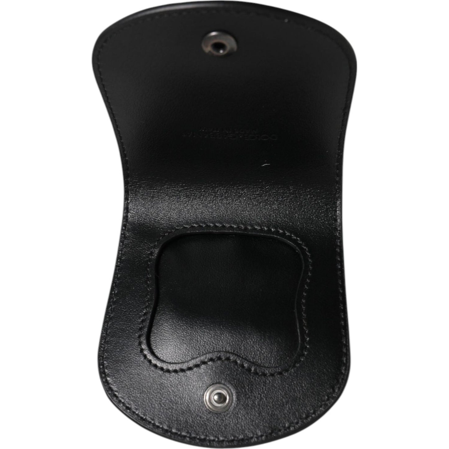 Dolce & Gabbana Black Exotic Skin Coin Condom Case Holder Pocket Wallet