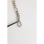 Dolce & Gabbana Silver Tone Brass Chain Lobster Clasp DG Logo Bracelet SMY11078