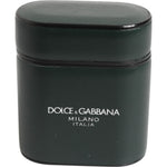Dolce & Gabbana Black Leather Logo Print Flip Holder Men Airpods Case SMY11115