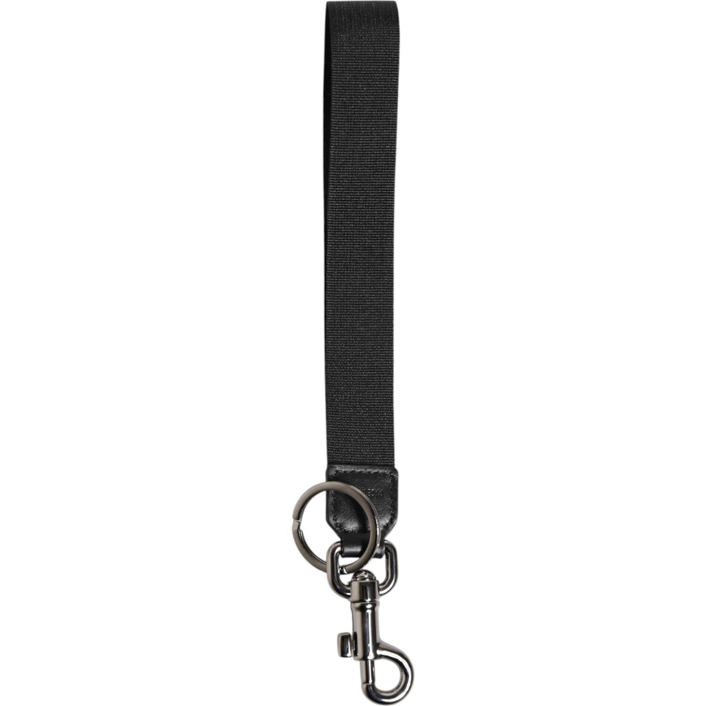 Dolce & Gabbana Black Red DG Logo Polyester Silver Men Keychain Keyring SMY11133