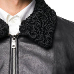 Dolce & Gabbana Black Lambskin Jacket DO-15936-IT50 | L