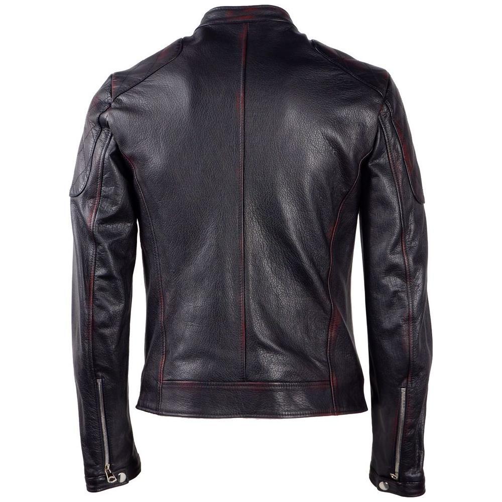 Dolce & Gabbana Black Goatskin Jacket DO-13049-IT44 | XS