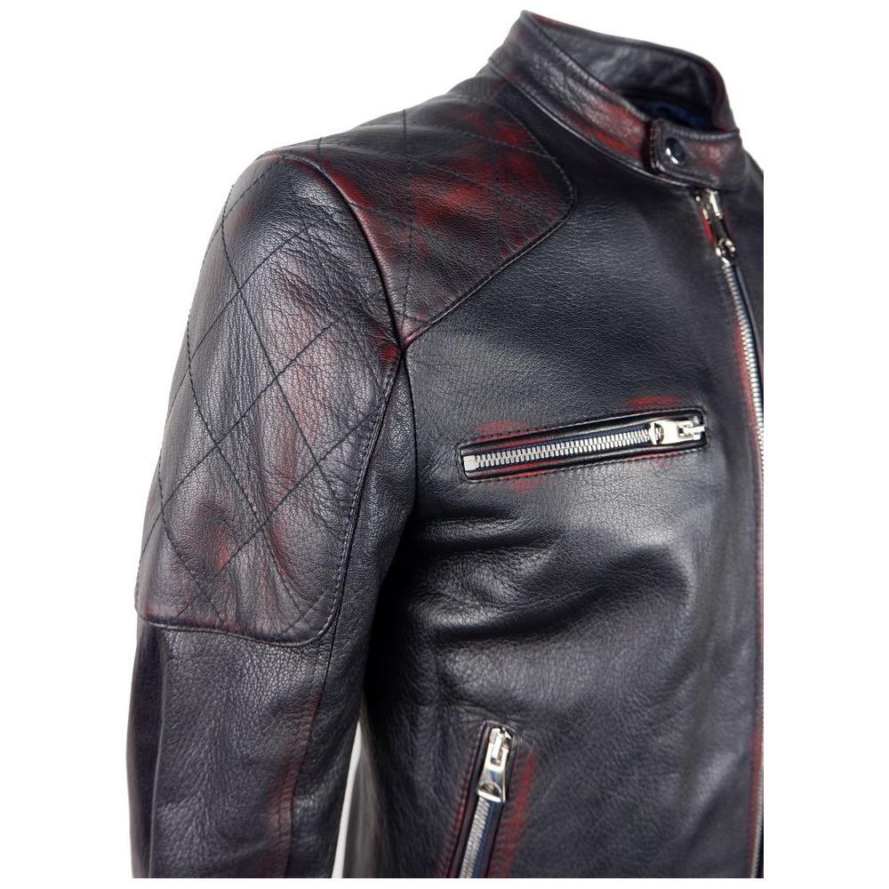 Dolce & Gabbana Black Goatskin Jacket DO-13049-IT44 | XS