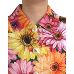 Dolce & Gabbana Multicolor Daisy Print Floral Fantasy Jacket JKT3811-36