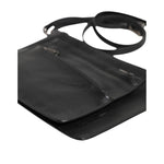 Dolce & Gabbana Black Palmellato Leather Logo Plaque Shoulder Borse Bag BAG4417