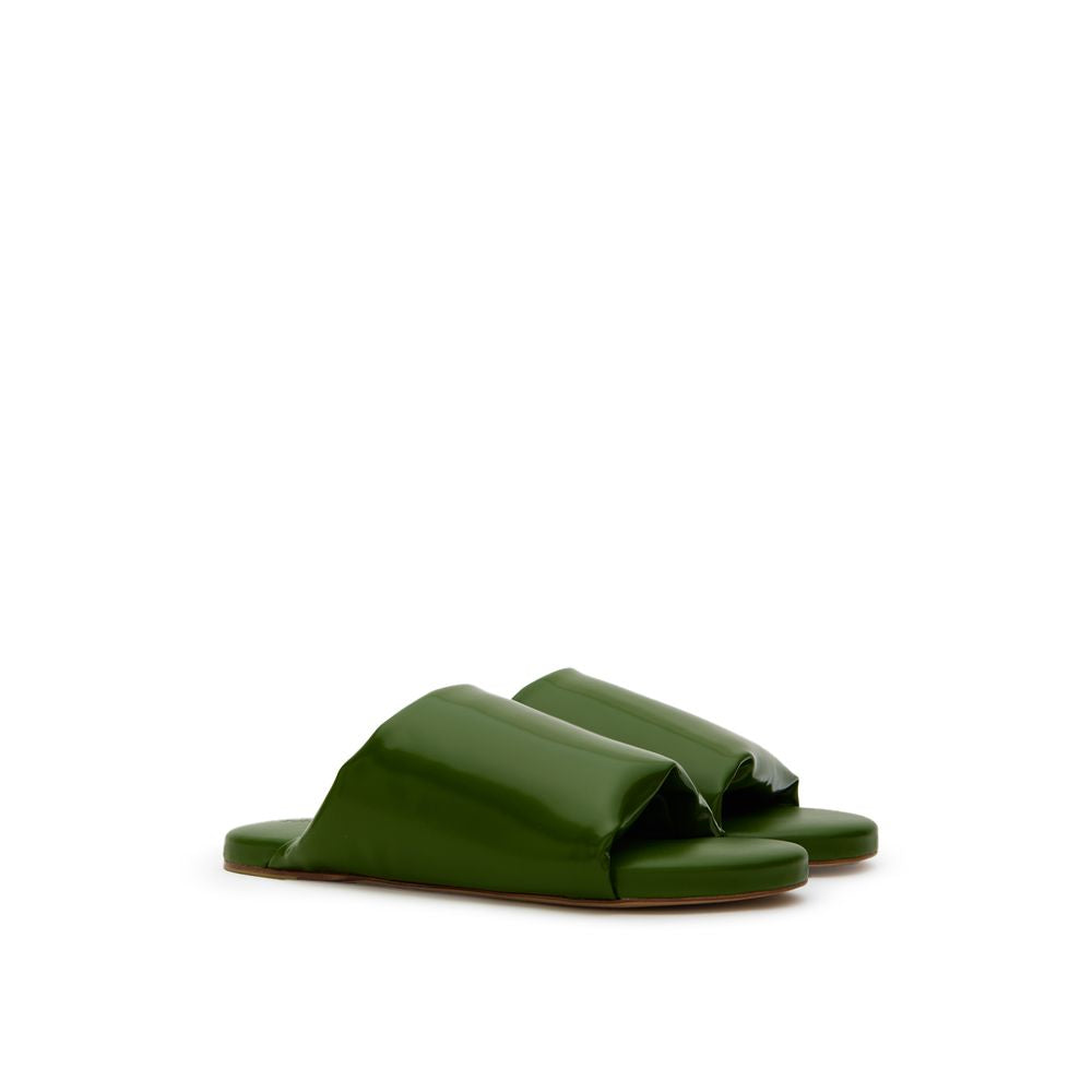 Bottega Veneta Green Leather Slipper BO-10139674-EU42/US9
