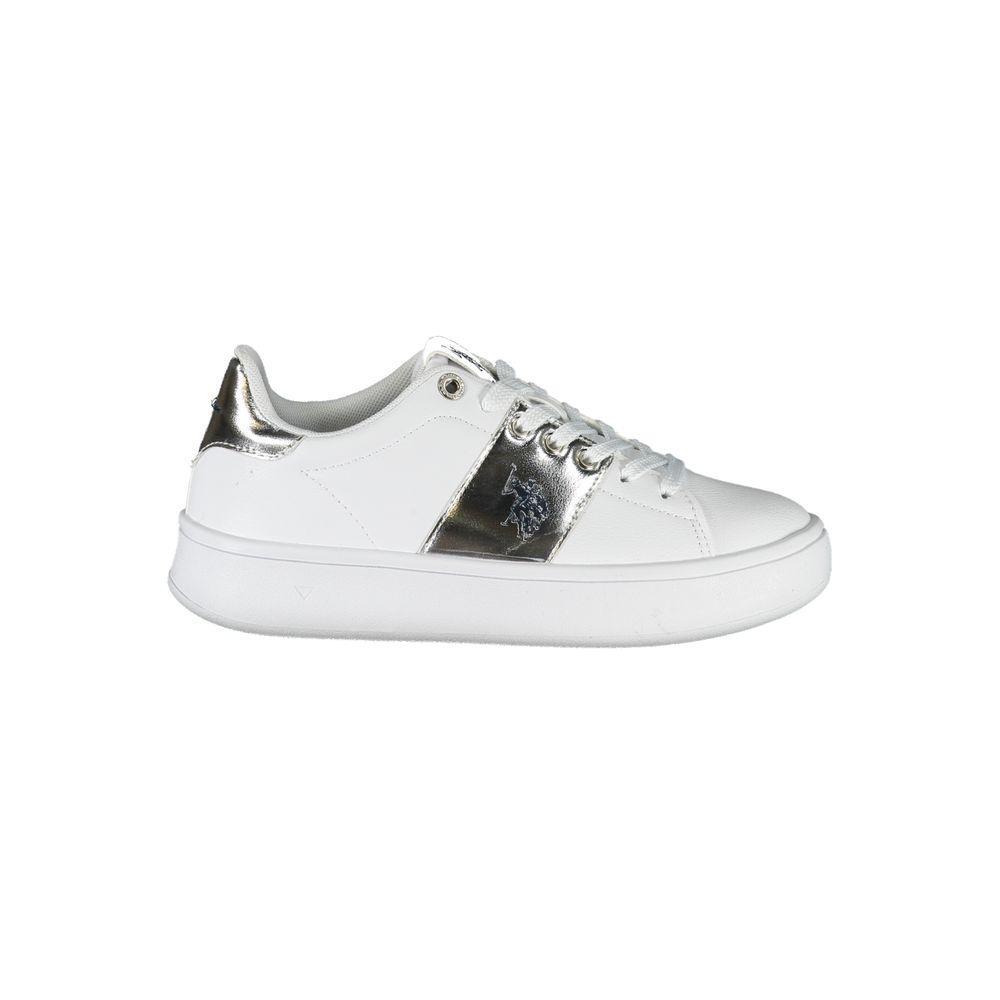 U.S. POLO ASSN. White Polyester Sneaker US-23766-EU38/US8