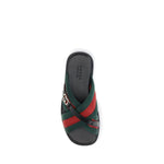 Gucci Web Sandals with Interlocking GG GU-838084HAAHH8449-EU40/US7