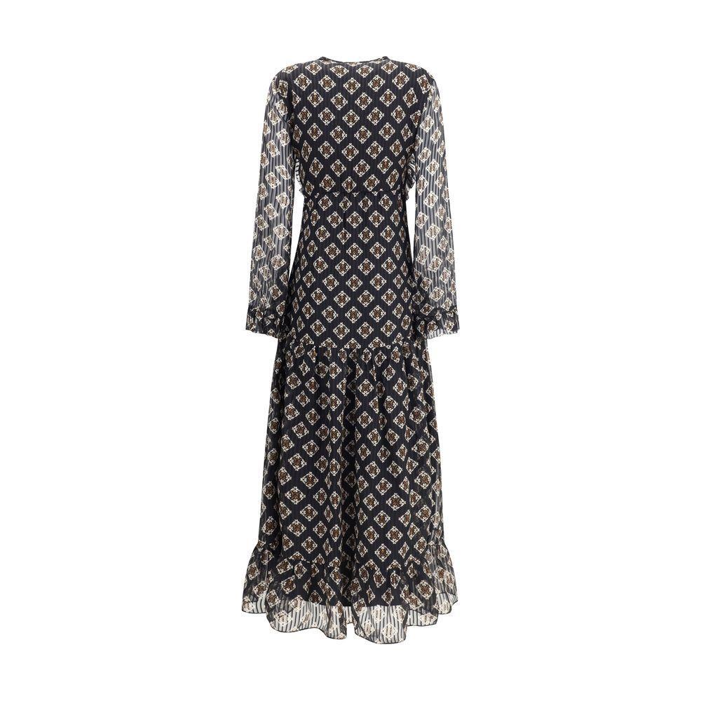 Kristina Ti Silk long Dress with rouches KR-KAL0095TI0301NR1-IT44 | L