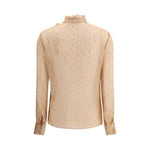 Kristina Ti Rouches silk Blouse KR-KCA0624TI0301RS9-IT42 | L