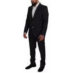 Dolce & Gabbana Melange Grey Wool 2 Piece MARTINI Suit KOS2002-52